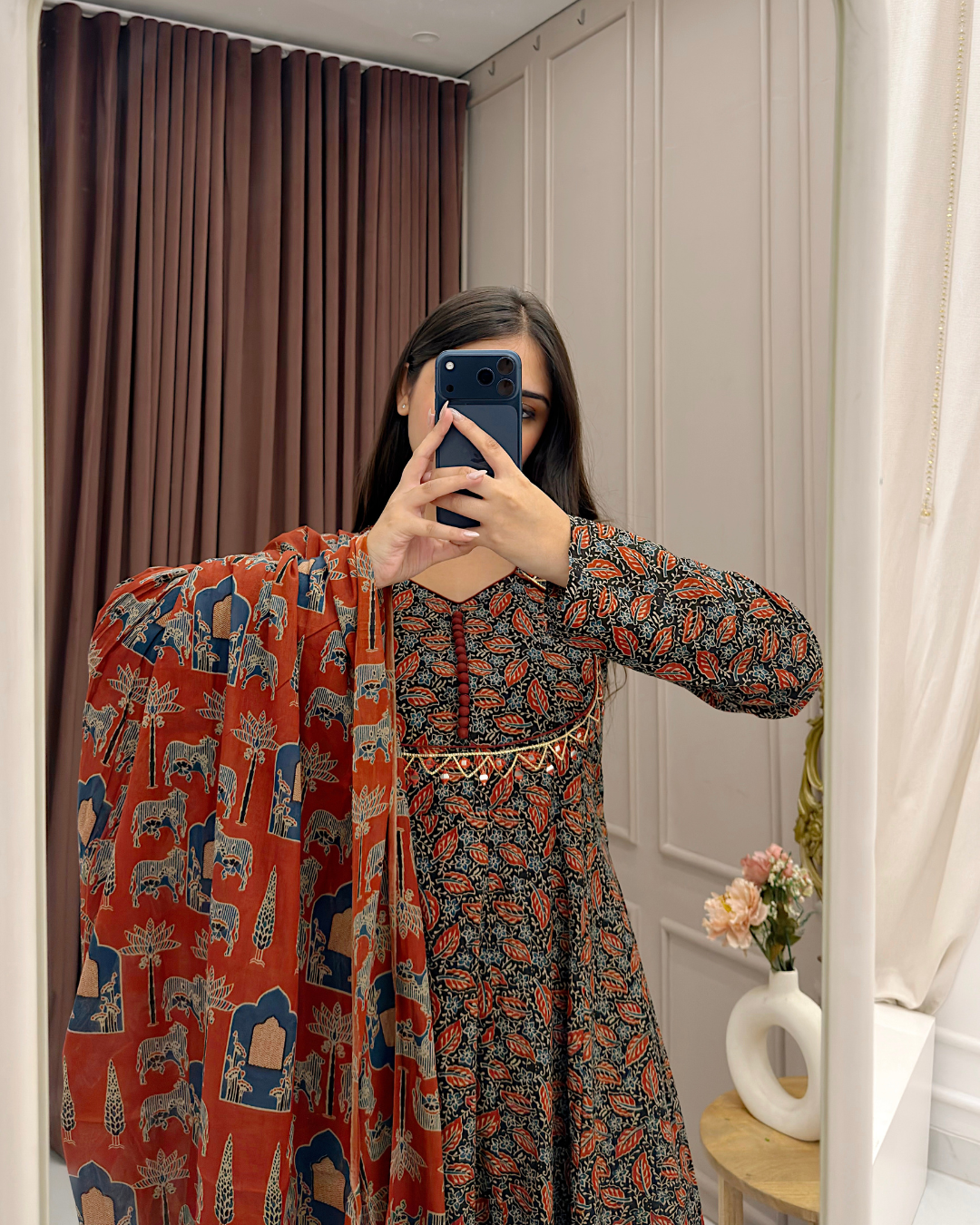 Sharmin Banjara Print Cotton Suit. (PT338)