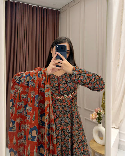 Sharmin Banjara Print Cotton Suit. (PT338)