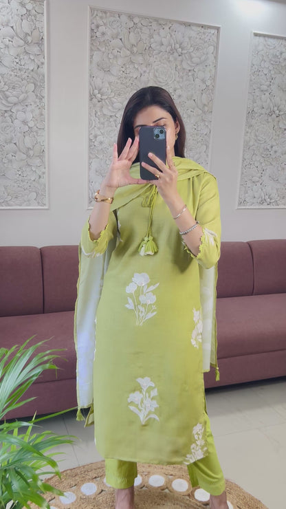 Baani Linen Kurta Set (GB385).