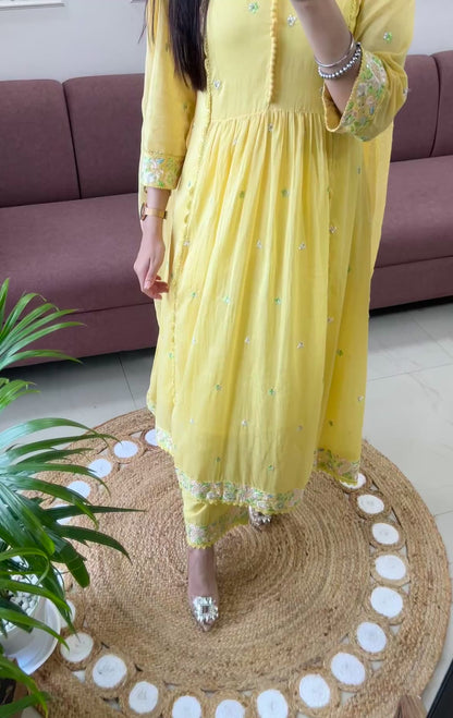Heer Basanti Anarkali Suit (MK380).